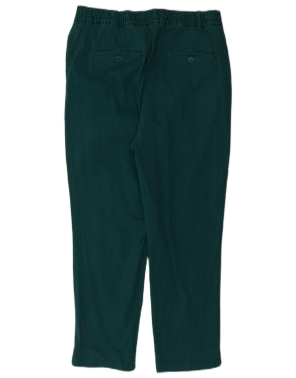 Benetton Pantalones Cortos Mujer UK 42 Medium W32 L25 Algodón Verde