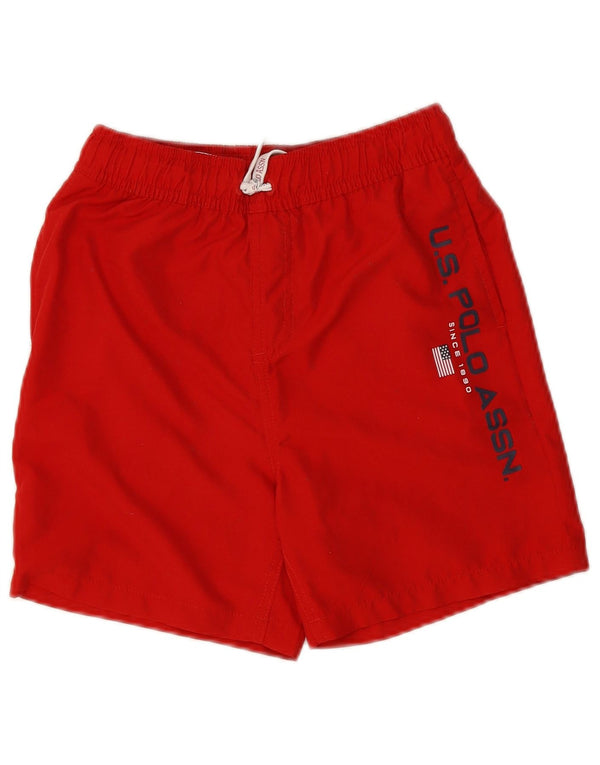 Asociación de Polo de EE. UU. Bañador con estampado para niño 10-11 años Rojo Poliéster