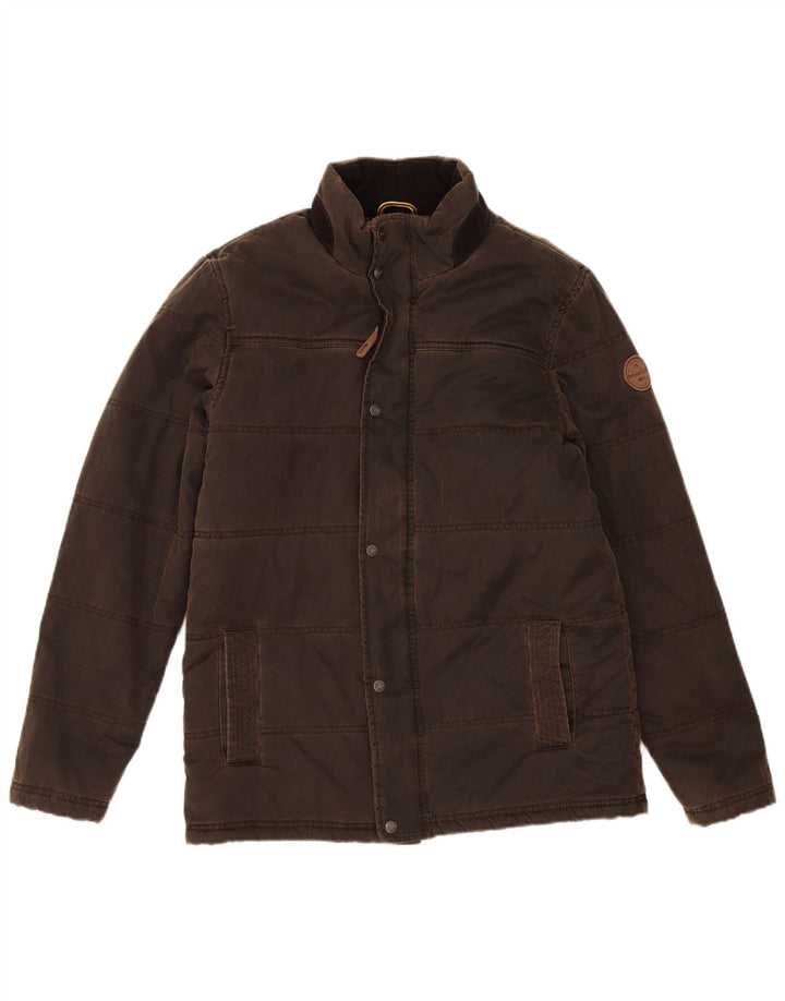 Weird Fish Chaqueta acolchada para hombre ES 38 Marrón medio Poliéster