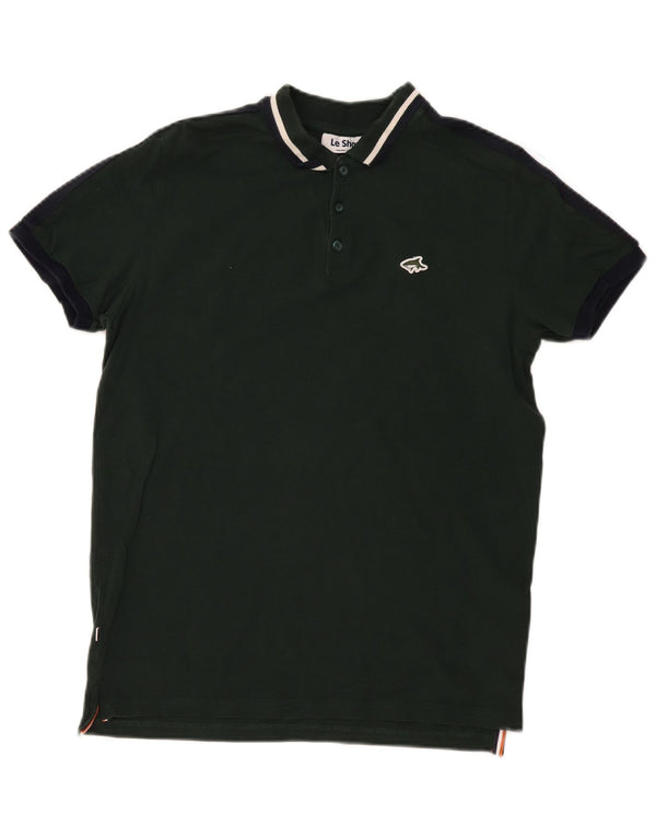 Polo Le Shark Hombre Algodón Verde Medio