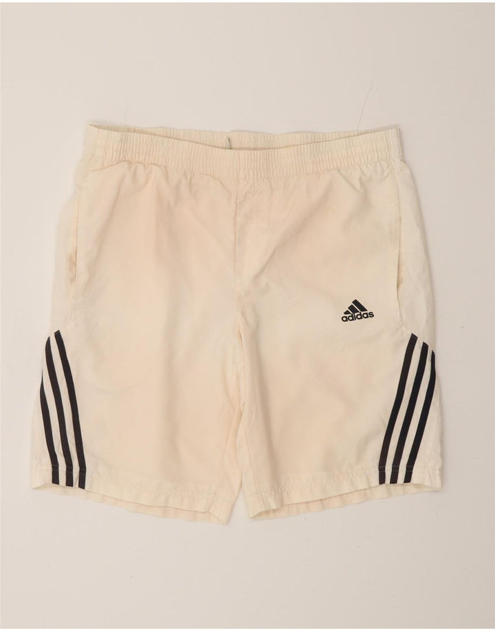 ADIDAS Mens Clima 365 Sport Shorts Pequeño Off White Poliéster