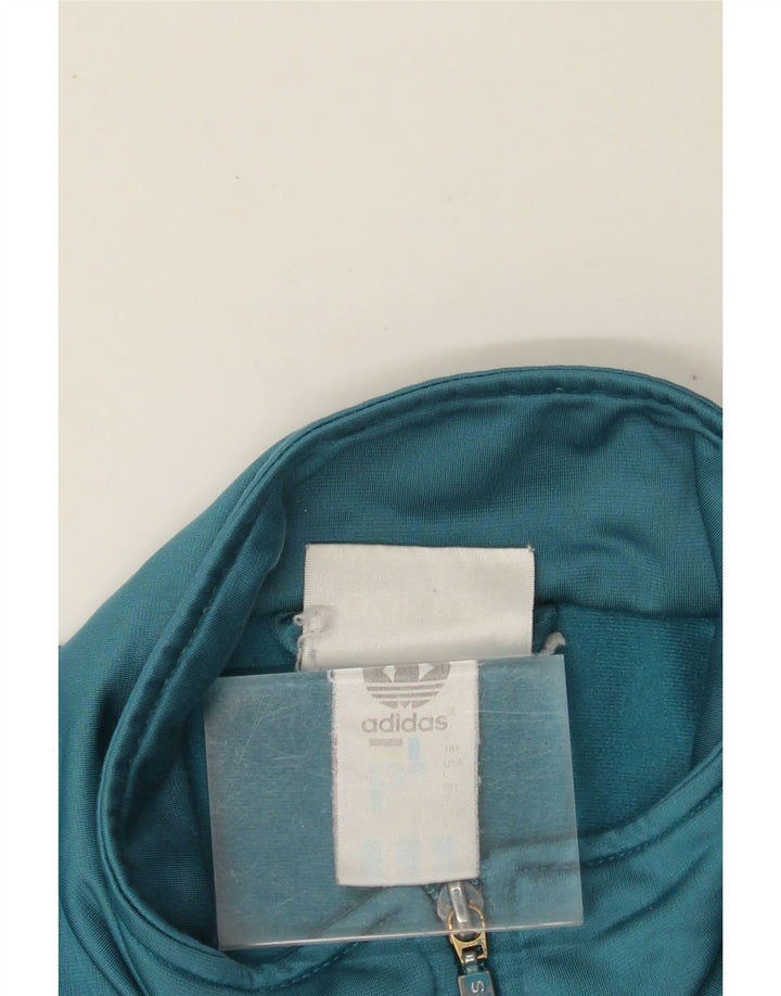 ADIDAS Chaqueta superior de chándal para hombre Reino Unido 42/44 Poliéster azul grande