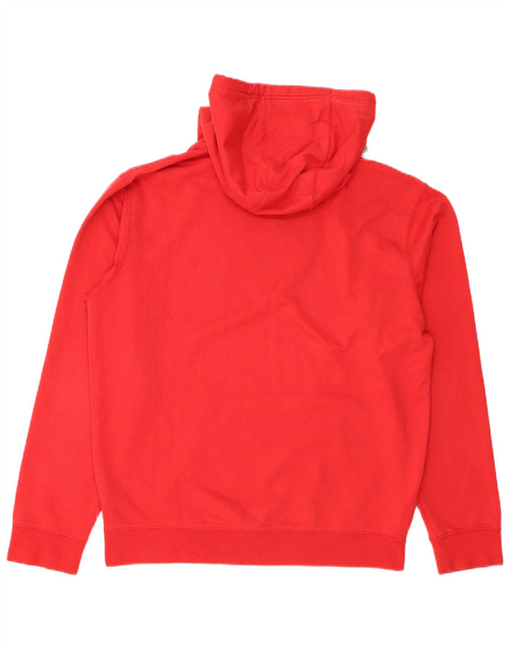 Fila Jersey con capucha gráfica para hombre, poliéster rojo grande