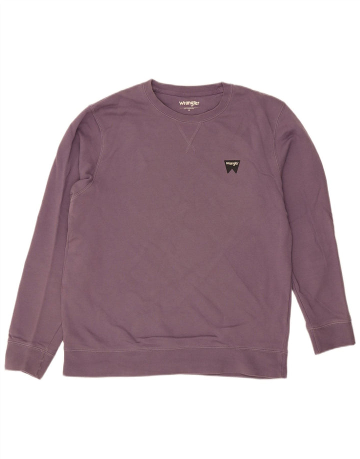 Wrangler Hombre Sudadera Jumper Medium Morado Algodón