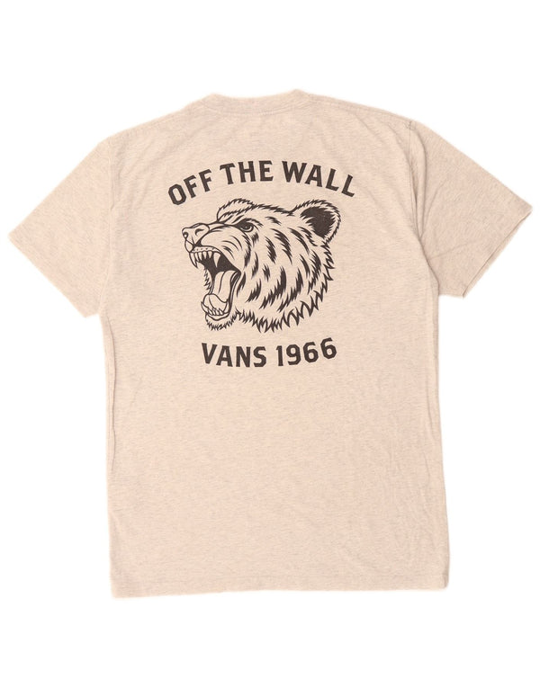 VANS Camiseta gráfica de ajuste clásico para hombre Top de algodón moteado gris medio