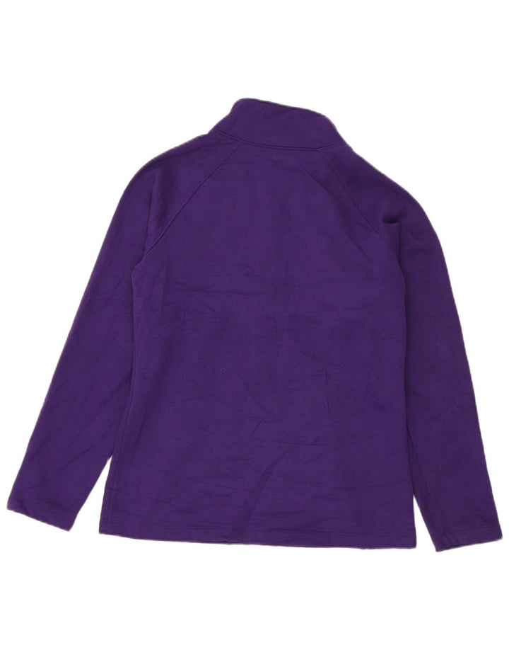 Under Armour Sudadera con cuello y cremallera para mujer, talla 40, color morado mediano