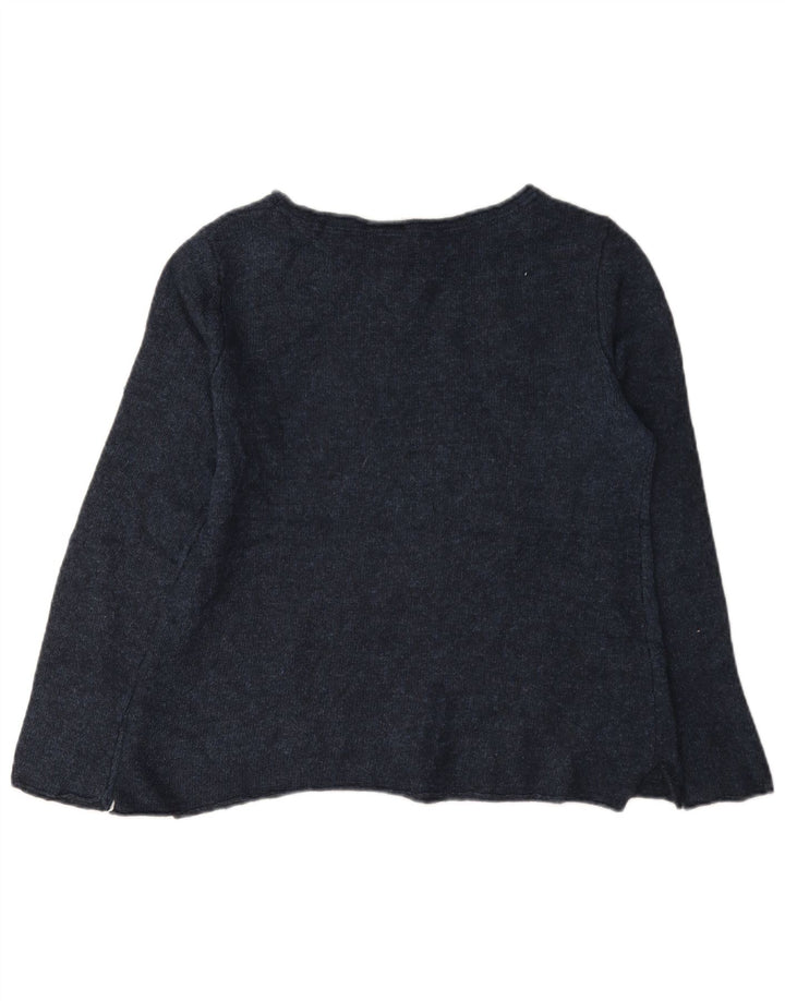 White Stuff - Jersey para mujer con cuello barco, talla M, viscosa, color azul marino