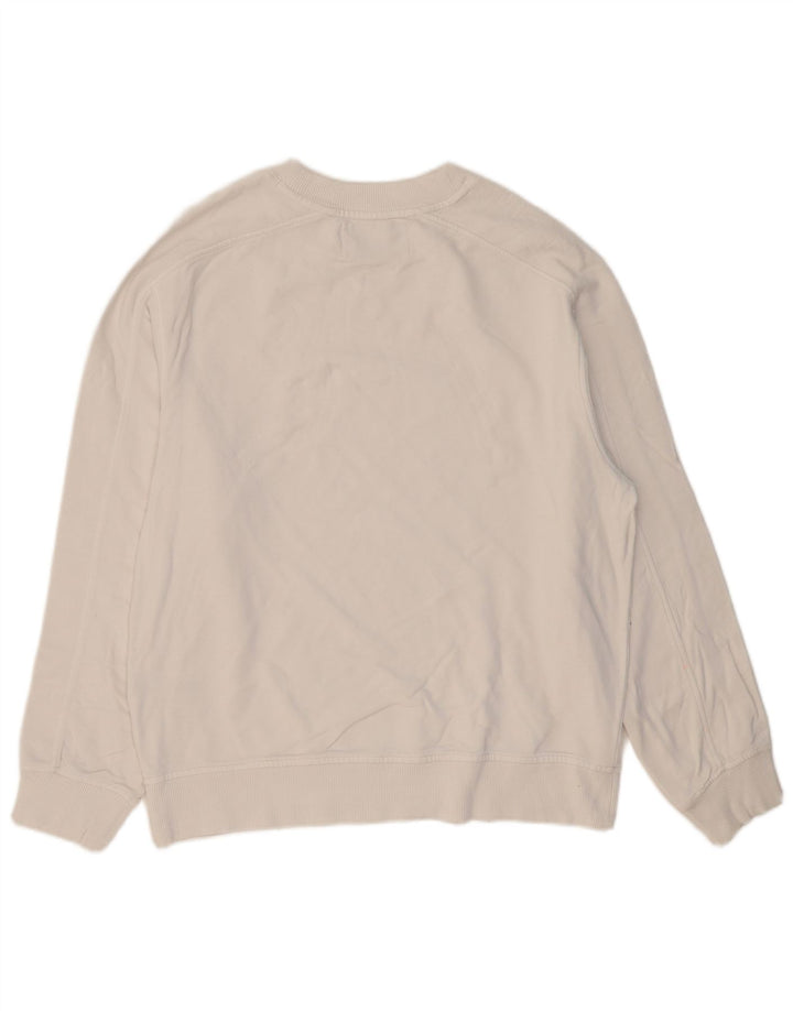 CALVIN KLEIN JEANS Sudadera Hombre Jersey Medio Blanco Algodón