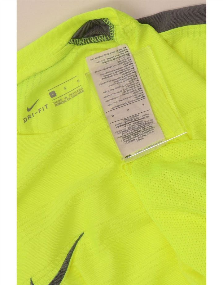 Nike - Camiseta Dri Fit para hombre, talla grande, color verde, poliéster