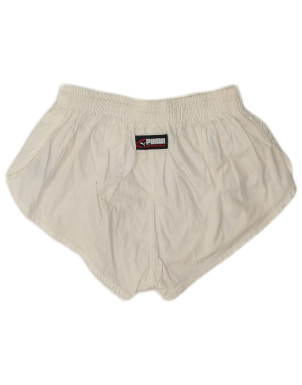 Puma Pantalones cortos deportivos para mujer UK 10 Small White