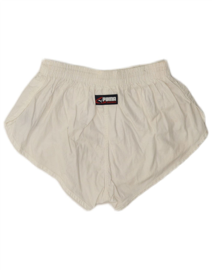 Puma Pantalones cortos deportivos para mujer UK 10 Small White