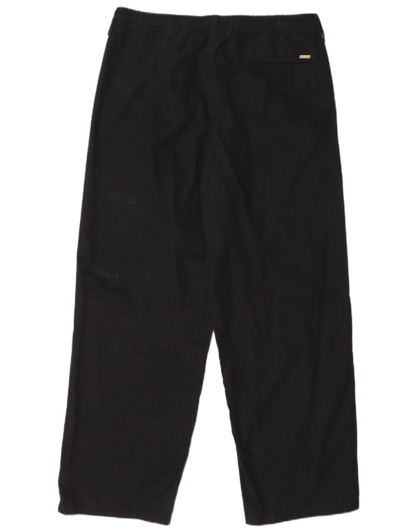 Jack & Jones Mens Loose Fit Chino Trousers Large W34 L29 Black Cotton