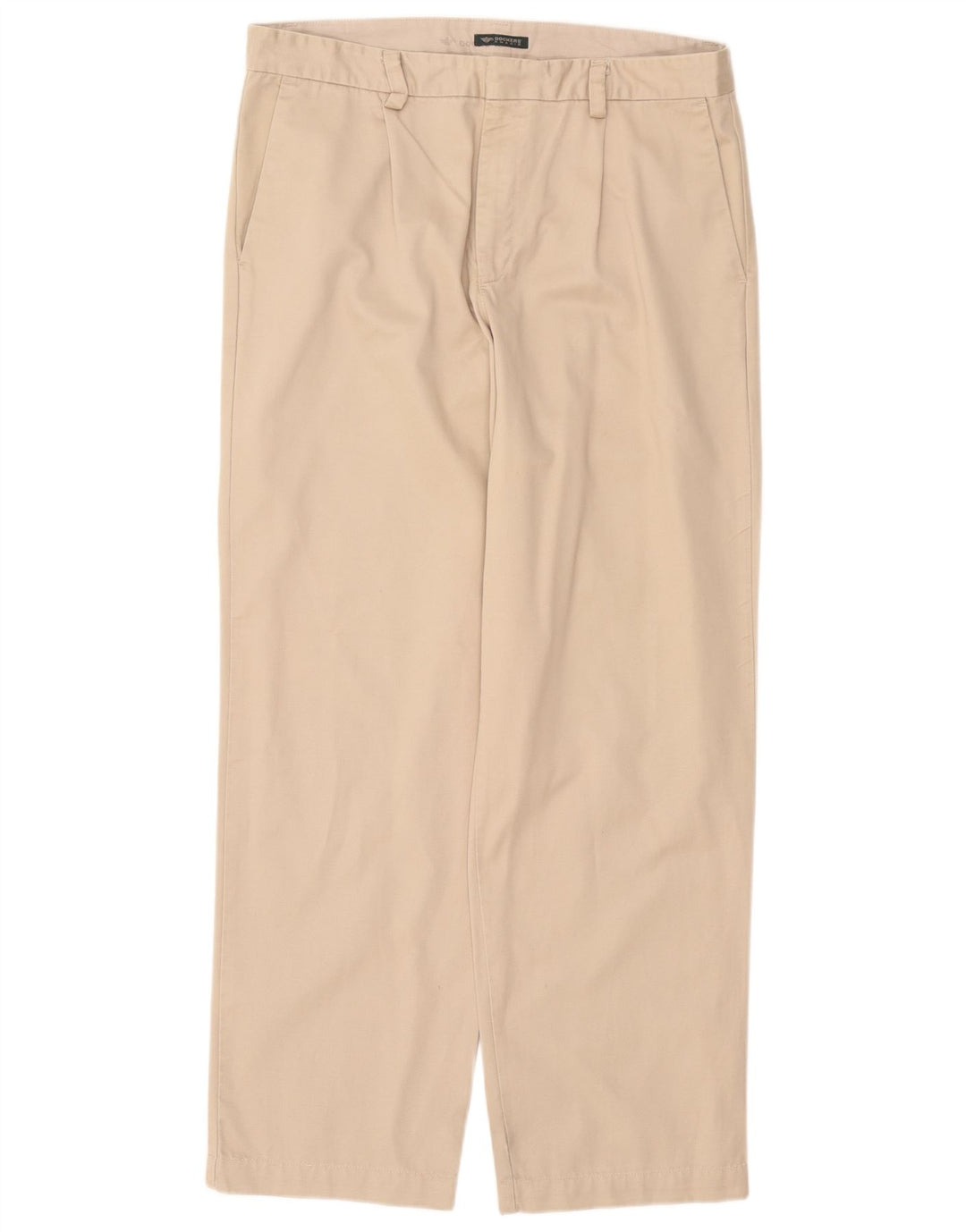 DOCKERS Pantalones chinos holgados de color caqui para hombre W34 L32 Beige