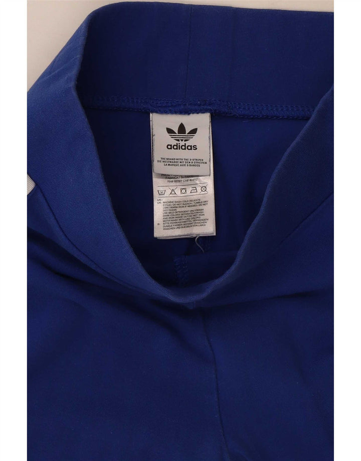 Adidas Leggings para mujer Reino Unido 8 Pequeño Algodón Azul