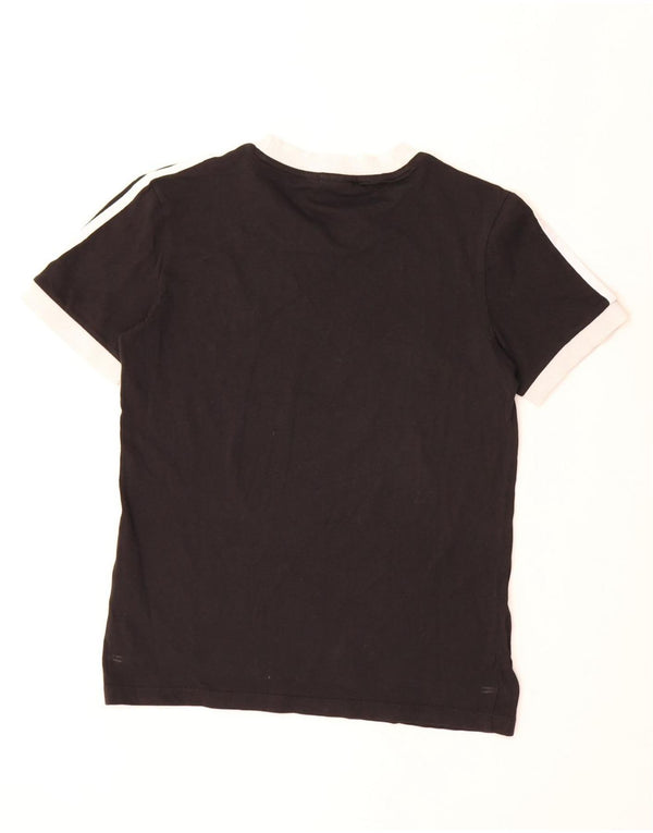 Adidas Camiseta Mujer Top UK 8 Small Negro Algodón