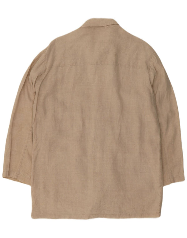 Zara Hombre Abrigo Reino Unido 40 Grande Beige