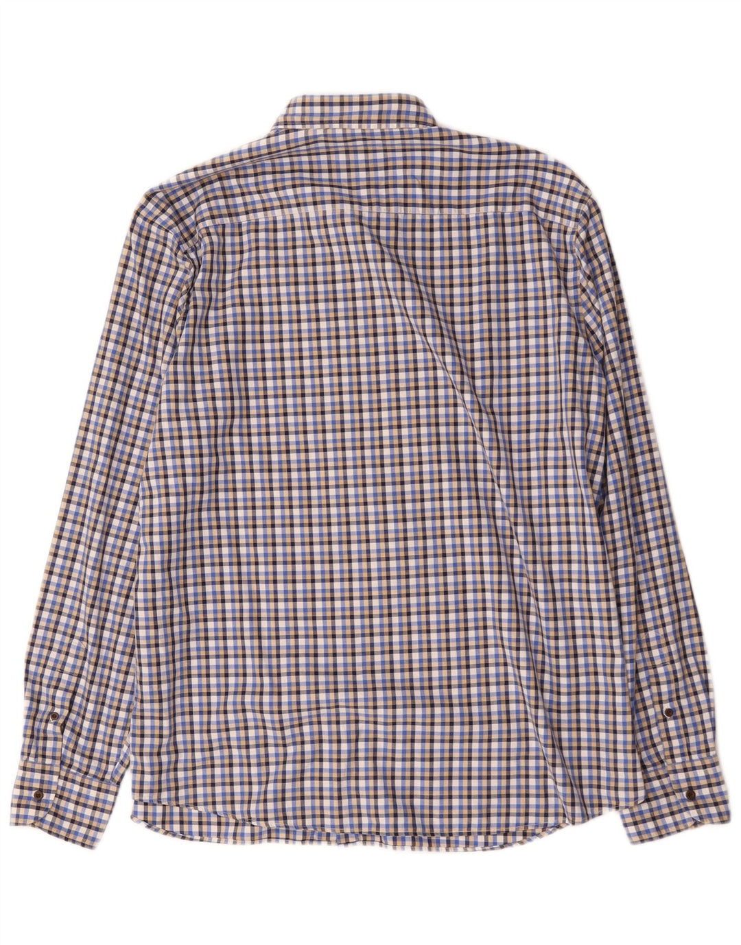 Camisa Hombre Massimo Dutti 2XL Cuadros Azul