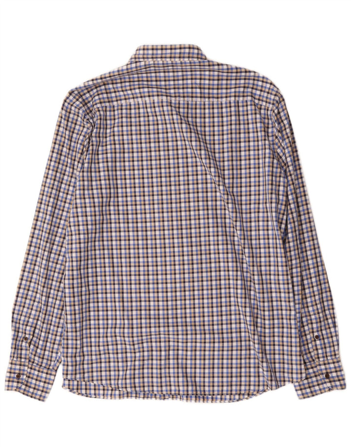 Camisa Hombre Massimo Dutti 2XL Cuadros Azul