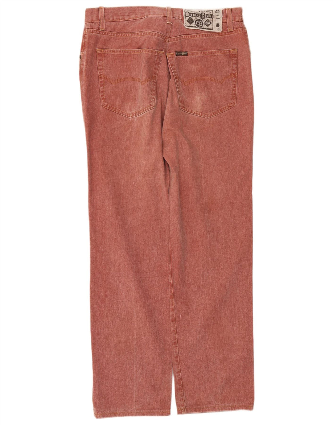Cinturón de algodón Jeans rectos para hombre W36 L29 Granate