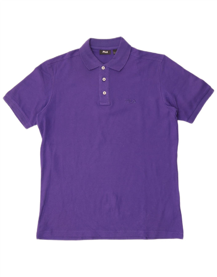 Polo Fila Hombre Algodón Morado Medio