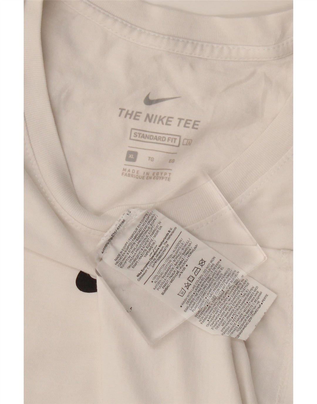 NIKE Camiseta gráfica de ajuste estándar para hombre XL Blanco