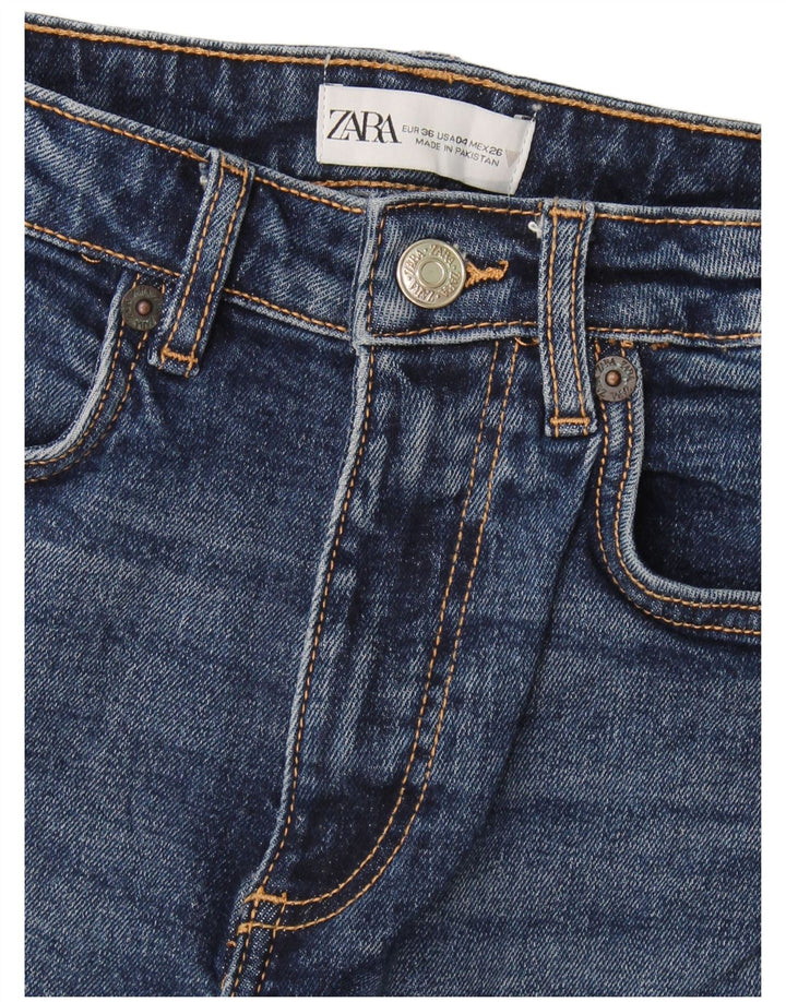 Zara Vaqueros Bootcut Mujer EU 36 XS W26 L25 Azul Marino