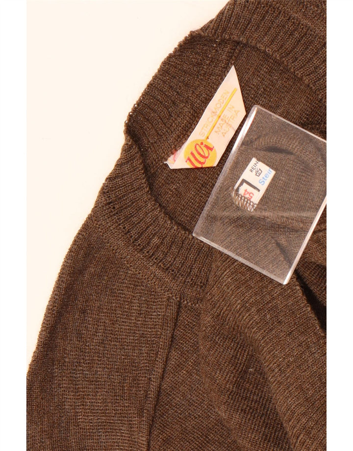 Strickmoden Chaleco para hombre Camiseta sin mangas EU 54 XL Lana marrón