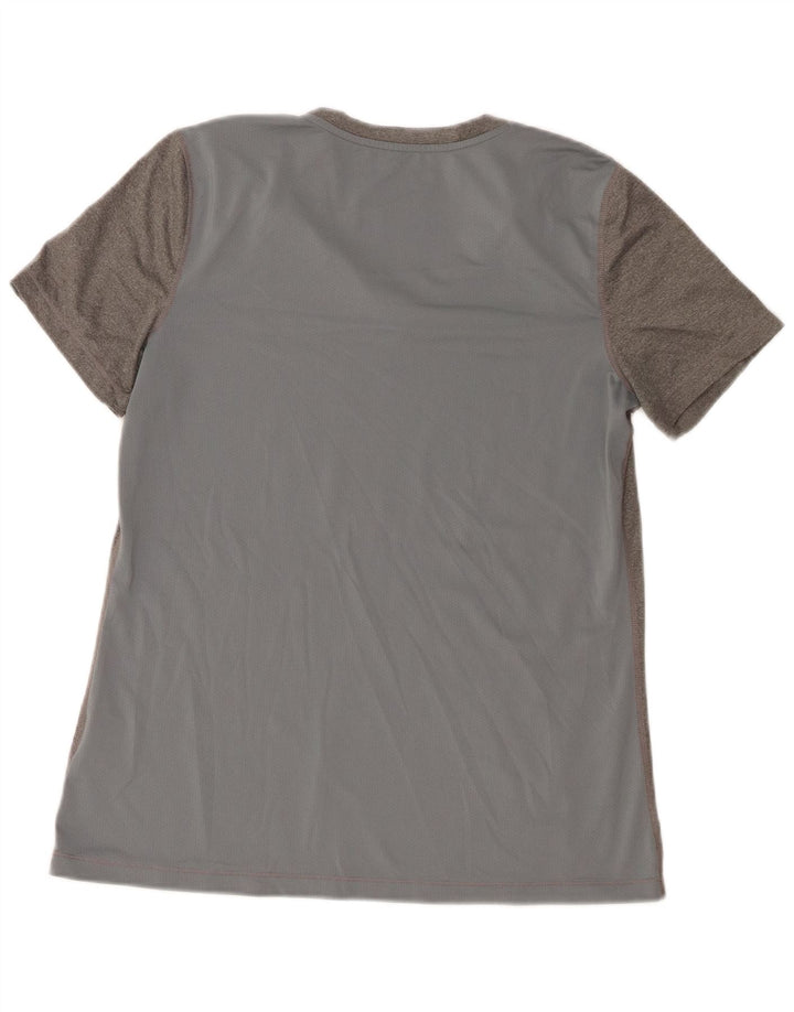 Nike Mujer Dri Fit Camiseta Top UK 40 Grande Gris Poliéster