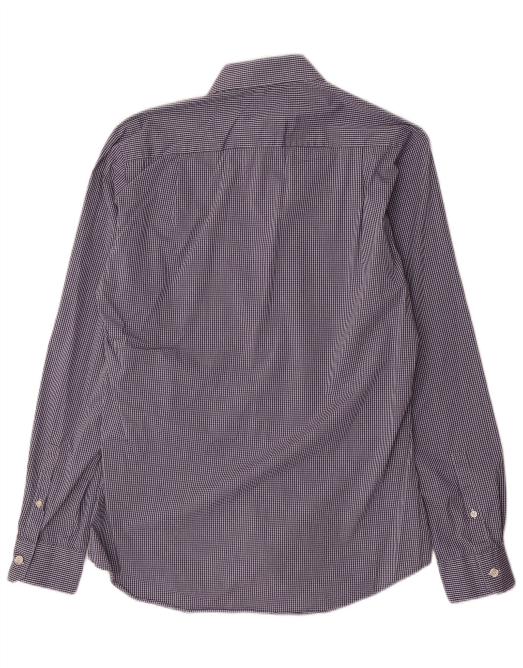Camisa Dkny para hombre Slim Fit Talla 39 15/5 Algodón a cuadros azul mediano