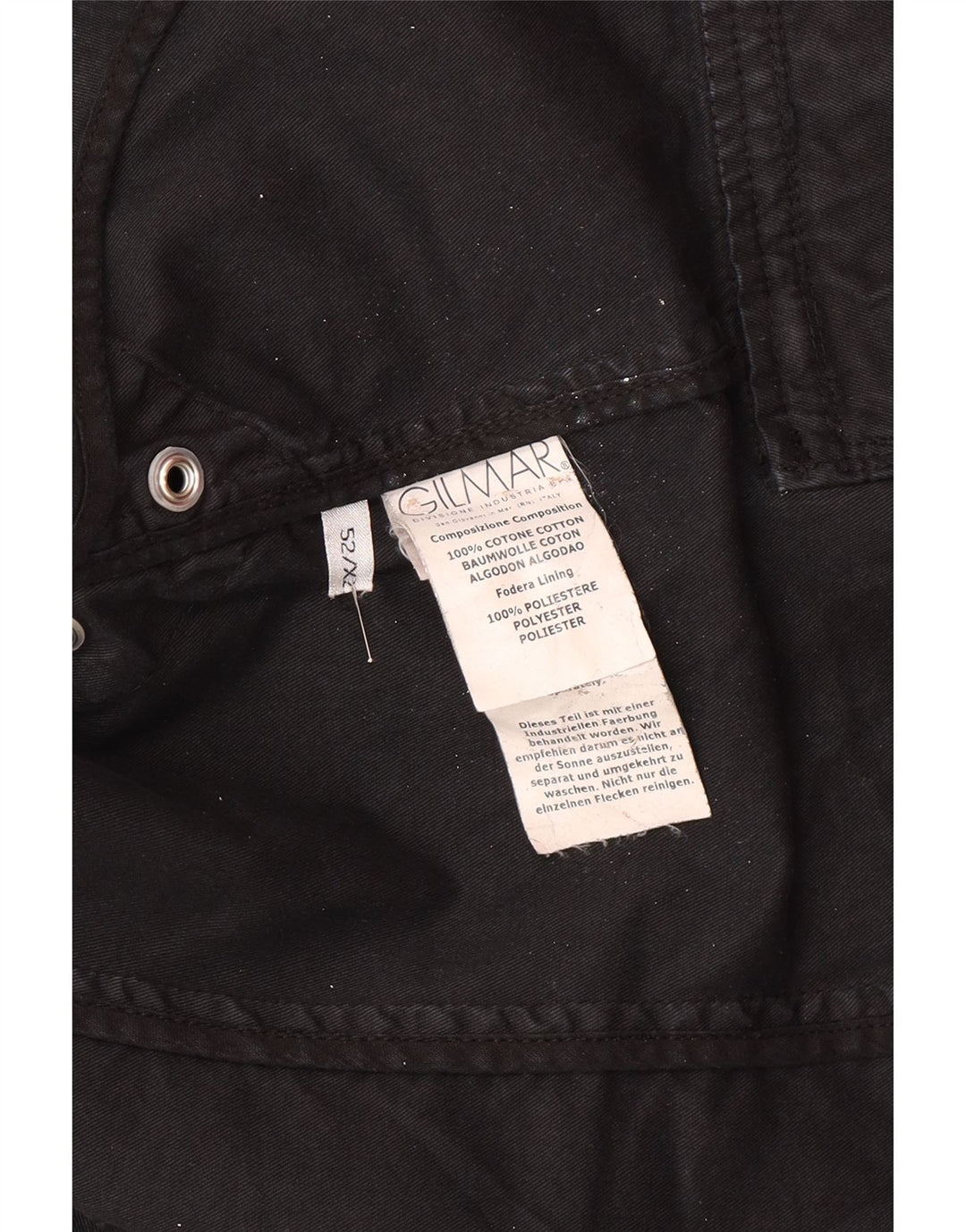 Iceberg Chaqueta vaquera de 2 botones para hombre IT 52 XL Algodón gris