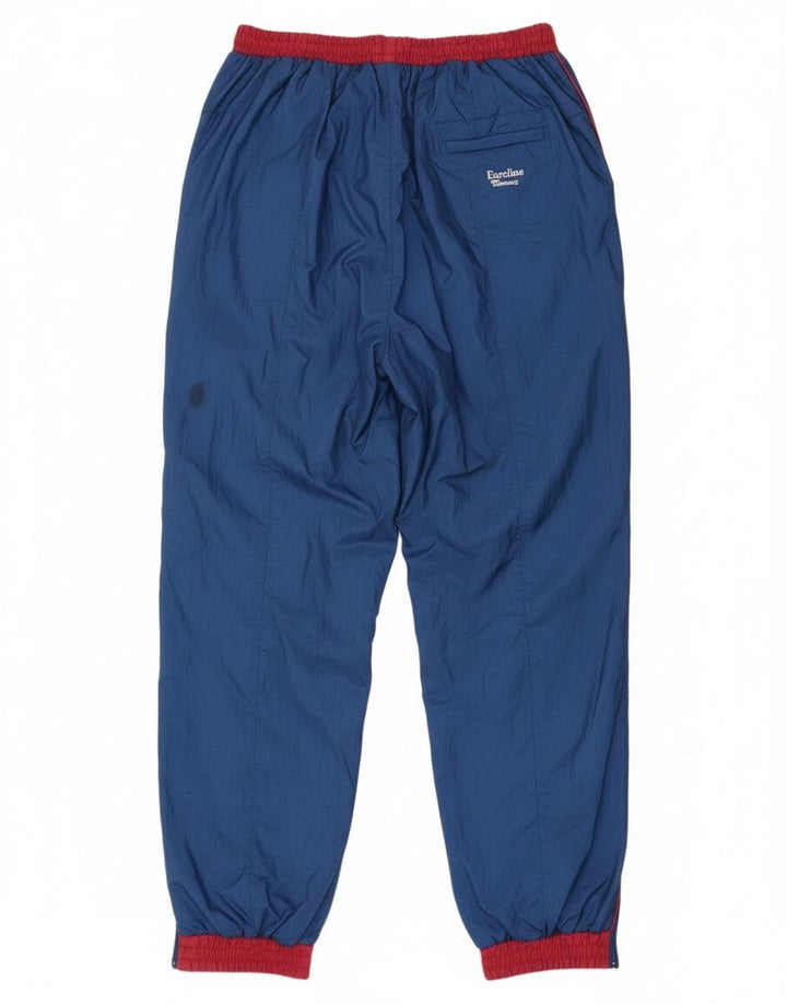 Chándal completo de gran tamaño vintage para hombre Bloque de color azul marino medio