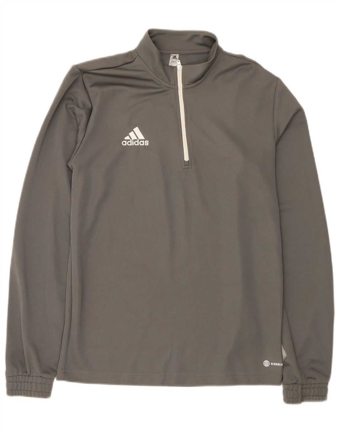 Adidas Hombre Aeroready Zip Neck Jersey Chándal Top Pequeño Gris Poliéster