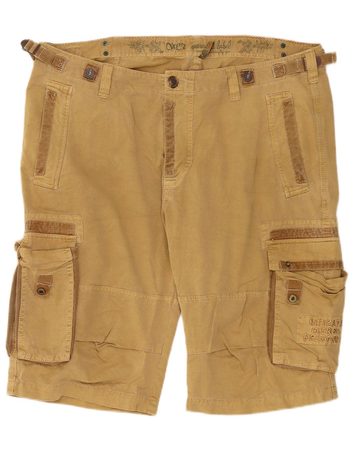OXER Pantalones cortos cargo gráficos para hombre W40 XL Beige