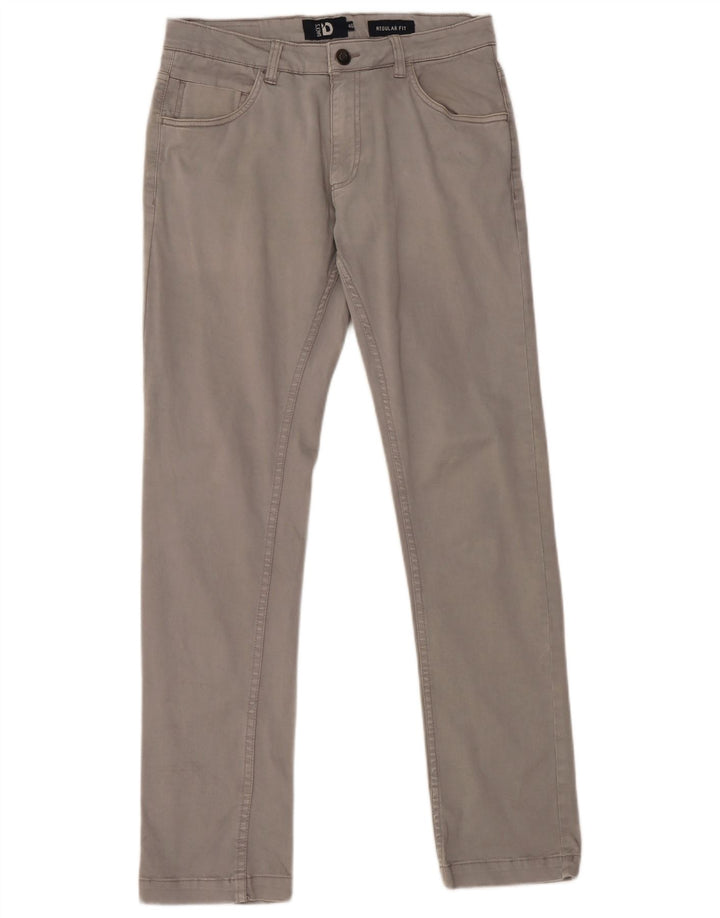 DACK'S Pantalones casuales de ajuste regular para mujer IT 46 Large W32 L31 Gris