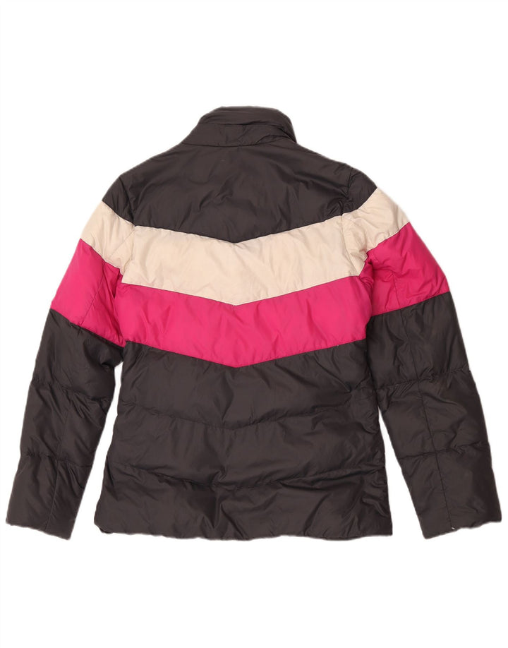 Chaqueta acolchada Nike para mujer UK 44 Mediana Negro Colorblock