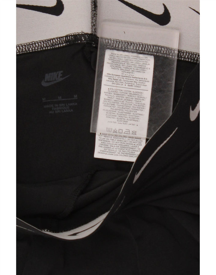 NIKE Leggings gráficos para mujer UK 40 Mediano Algodón negro
