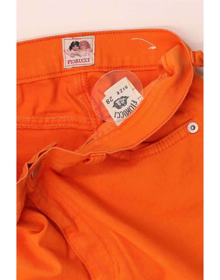 Vaqueros Fiorucci Mujer Slim W28 L30 Algodón Naranja