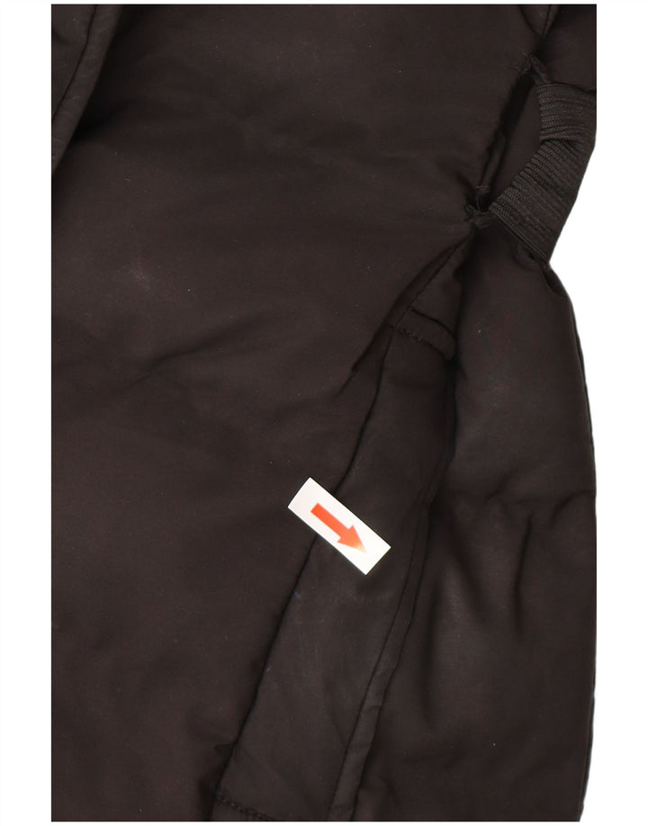 OASIS Abrigo acolchado con capucha para mujer UK 40 Mediano Poliéster negro