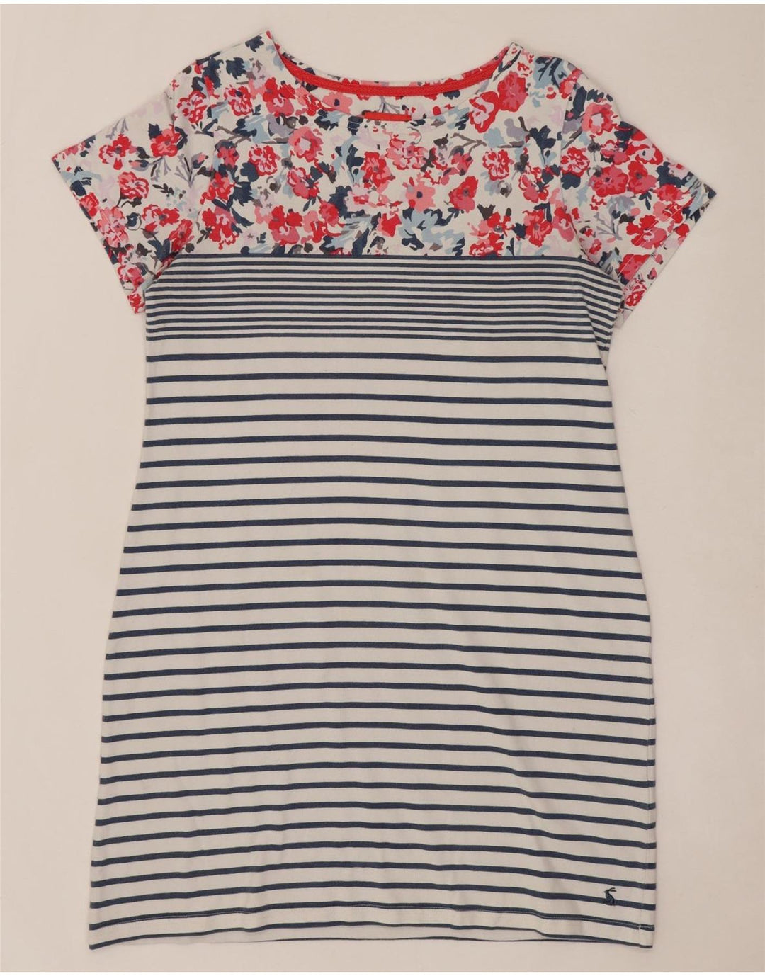 JOULES Vestido tubo para mujer UK 46 Grande Algodón a rayas blancas