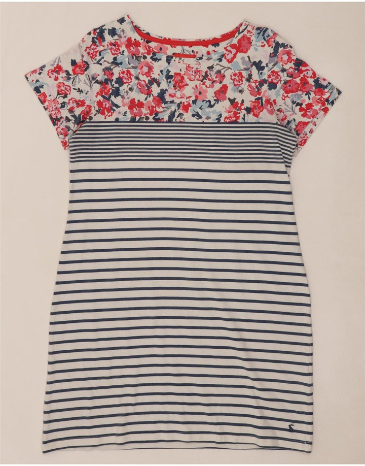 JOULES Vestido tubo para mujer UK 46 Grande Algodón a rayas blancas