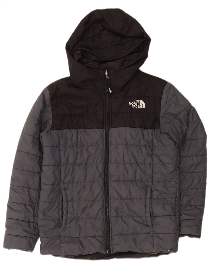 The North Face Chaqueta acolchada con capucha para niño 11-12 años Gris