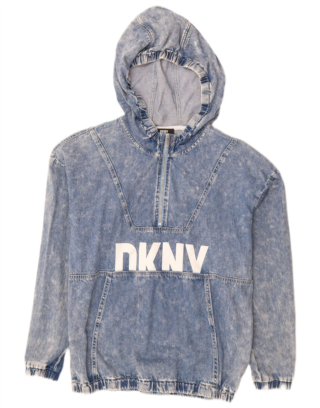DKNY Chaqueta vaquera tipo pulóver con gráfico para niños 15-16 años Algodón azul medio