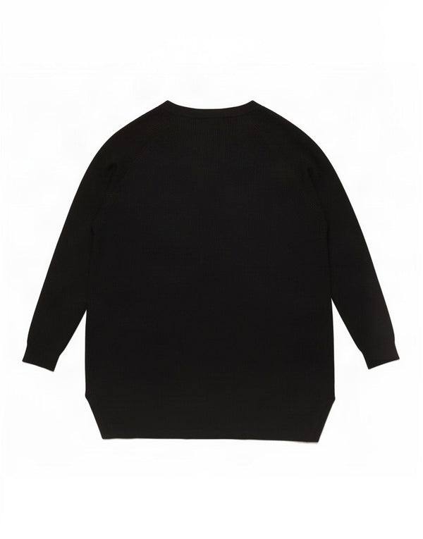 Marks & Spencer Suéter tipo cárdigan abierto para mujer UK 40 XL Viscosa negra