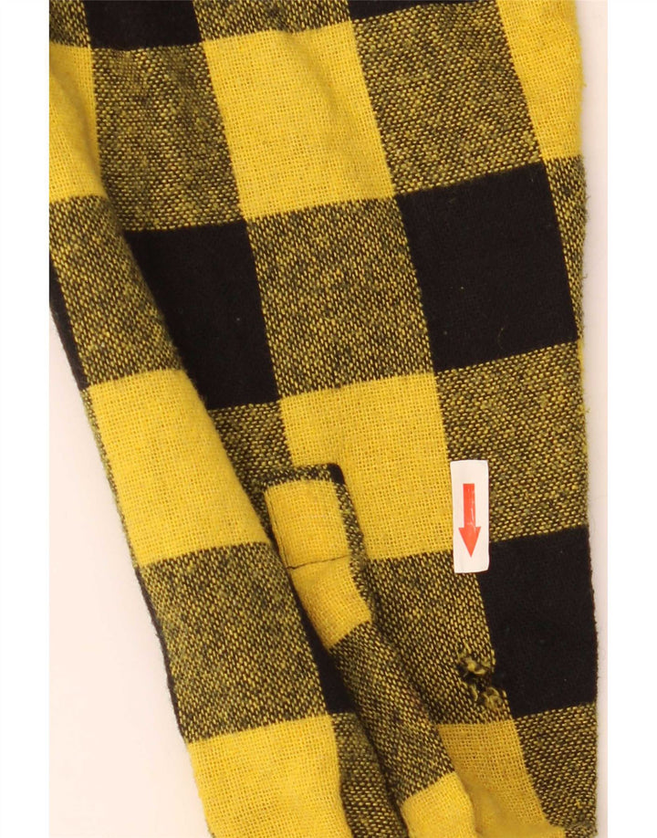 Wanted Camisa Sobrecamisa Para Hombre Acrílico A Cuadros Vichy Amarillo Medio