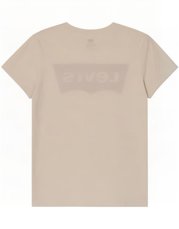 Levi's Camiseta gráfica para mujer Top UK 10 Small White Cotton