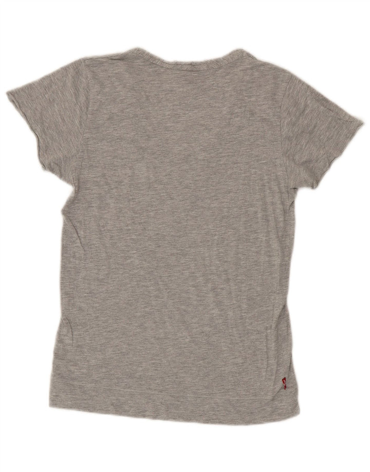 Levi's Camiseta para mujer Top UK 44 Grande Gris Algodón