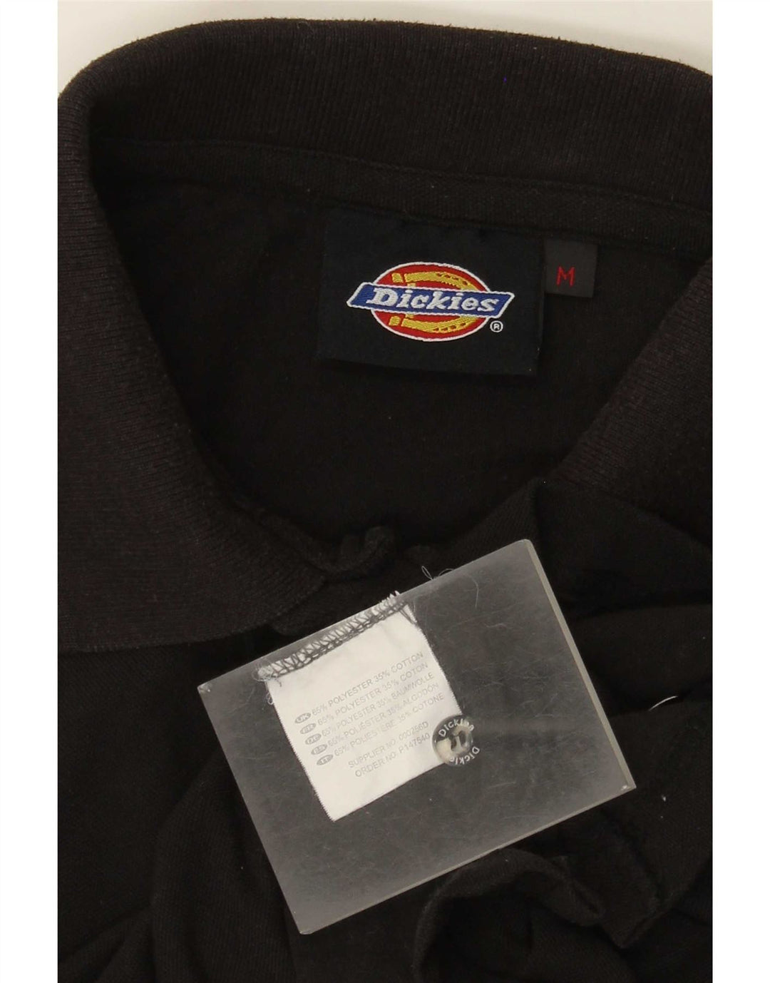 Polo Dickies Hombre Poliéster Negro Mediano