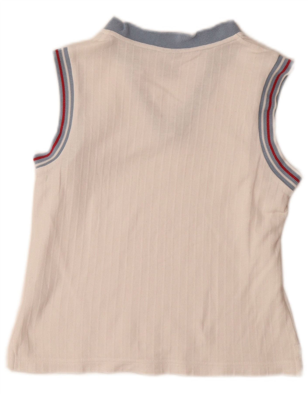 Fila Mujer Chaleco Top IT 44 Medio Algodón Blanco