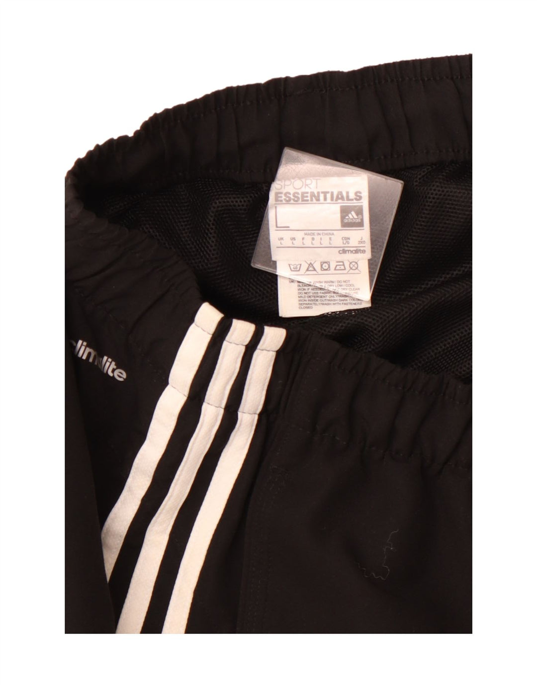 ADIDAS Pantalones cortos deportivos Climalite para hombre Poliéster negro grande