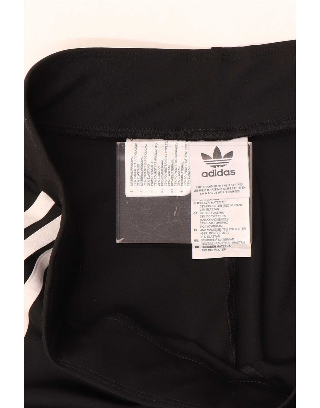 Adidas Leggings acampanados para mujer UK 46 Grande Poliéster negro